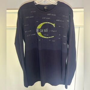 Just Cavalli digital logo longsleeve shirt